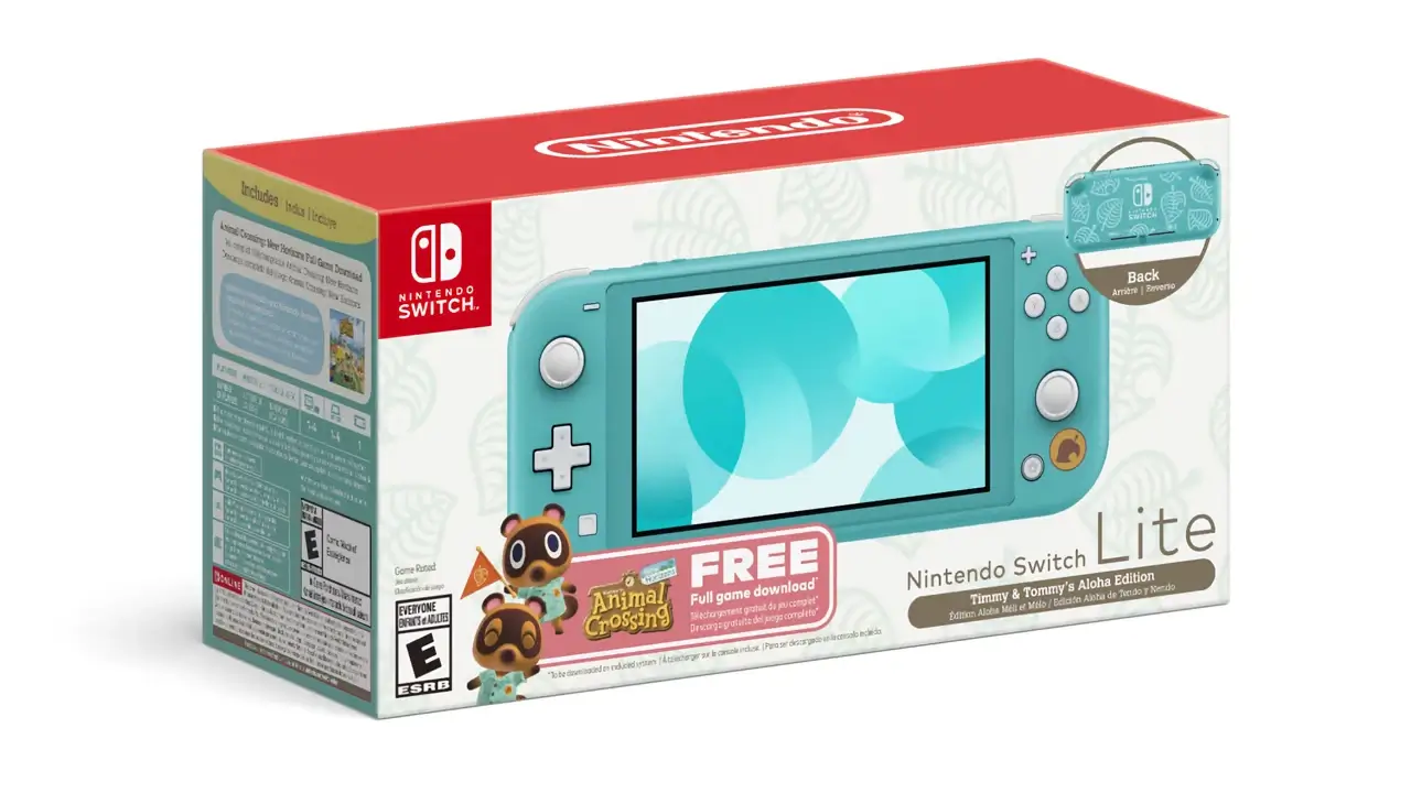 Nintendo Switch Lite (Timmy & Tommy’s Aloha Edition) Animal Crossing New Horizons 2023 720p