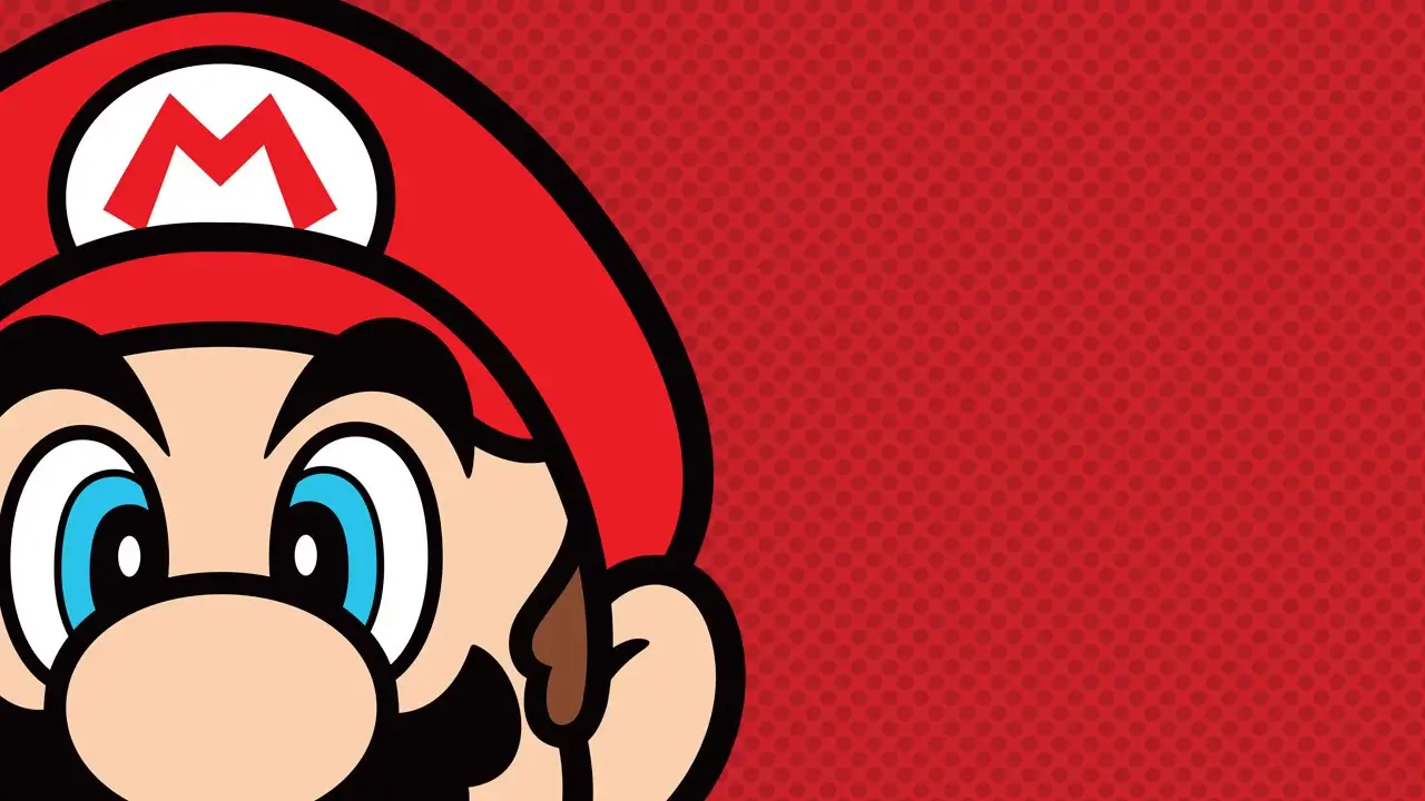Mario face Nintendo wallpaper