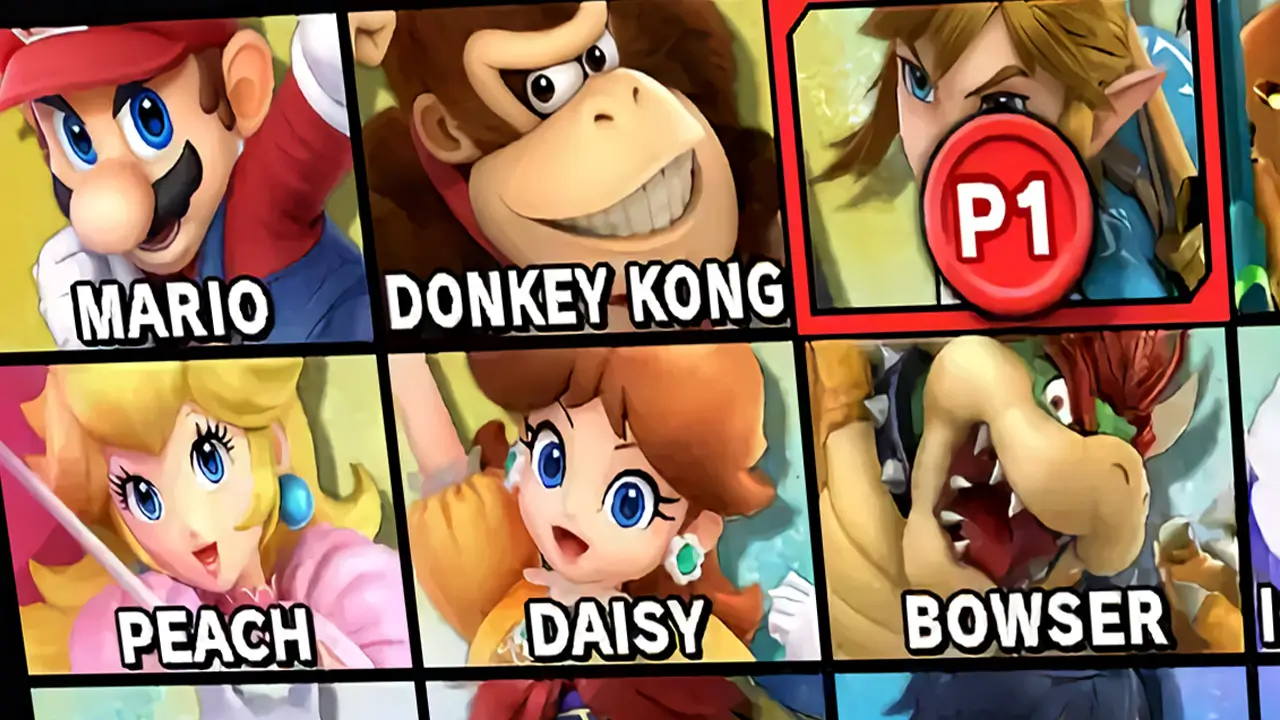 super smash bros ultimate character select screen roster close up
