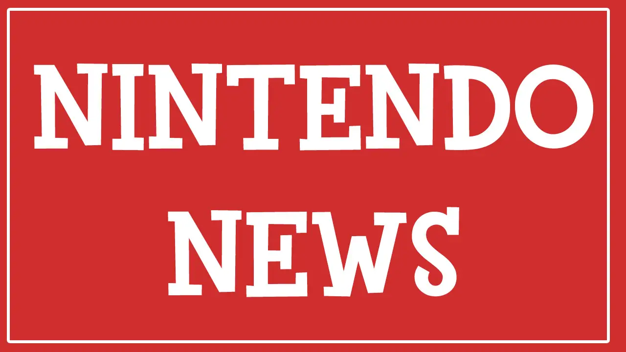 the words "nintendo news" in white on a red background in animal crossing font