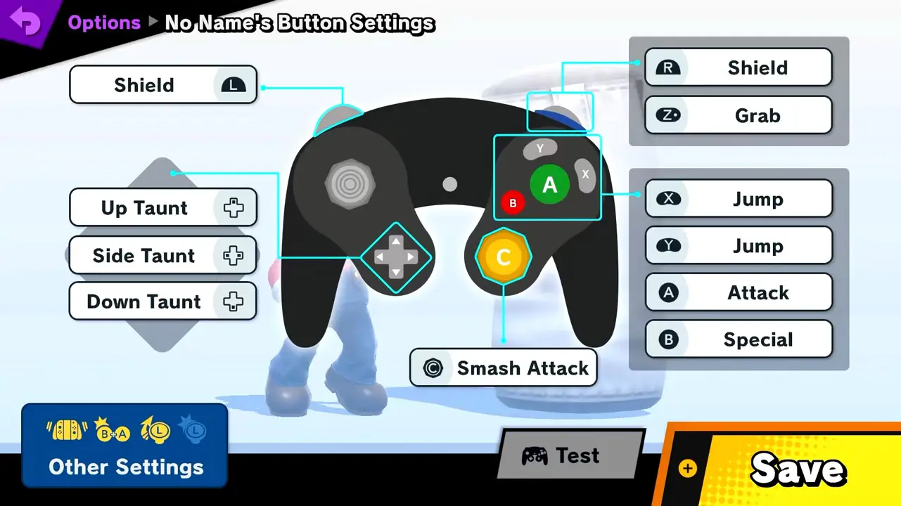 game controller with explanations for what each button does