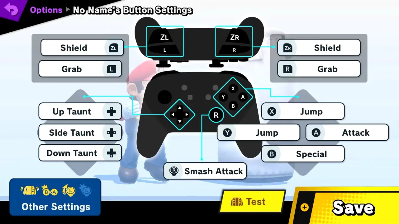 game controller with explanations for what each button does