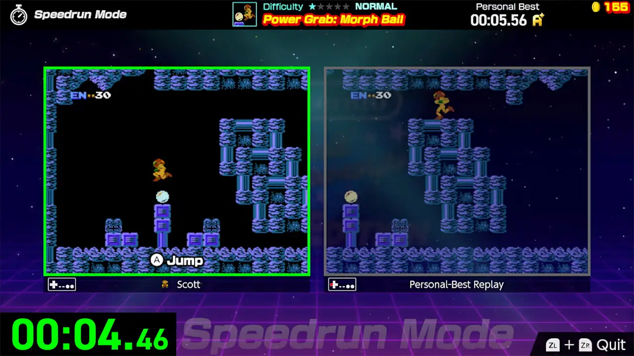 metroid nes gameplay screenshot