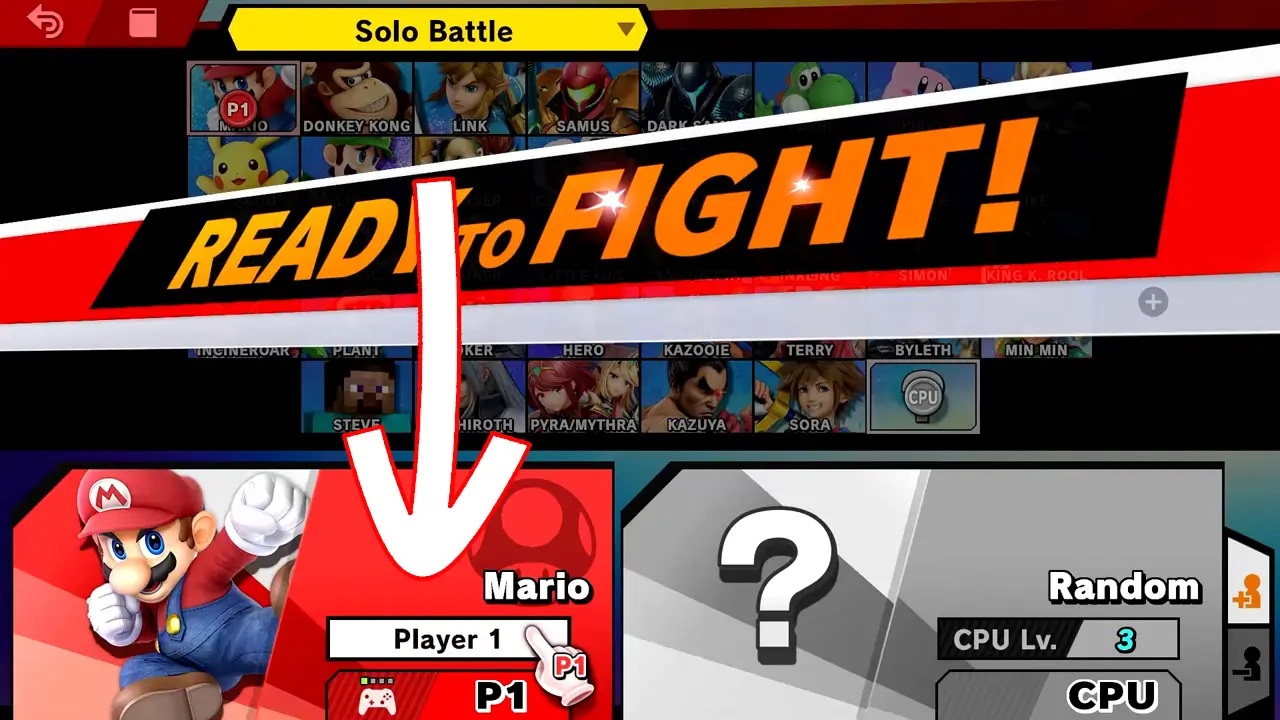 fighter roster select screen
