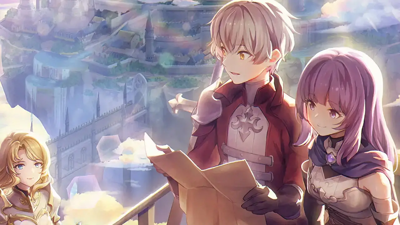 three anime fantasy characters in a fantasy realm