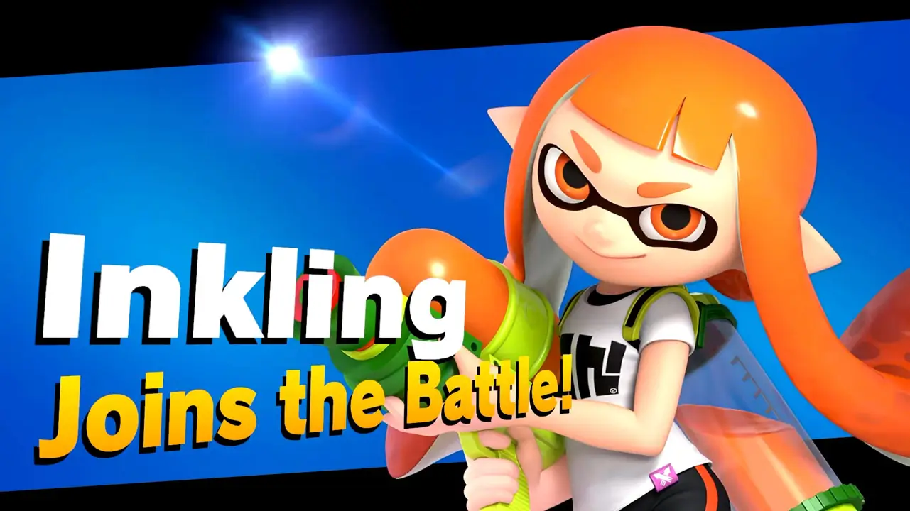 inkling joins the battle screen with inkling character art