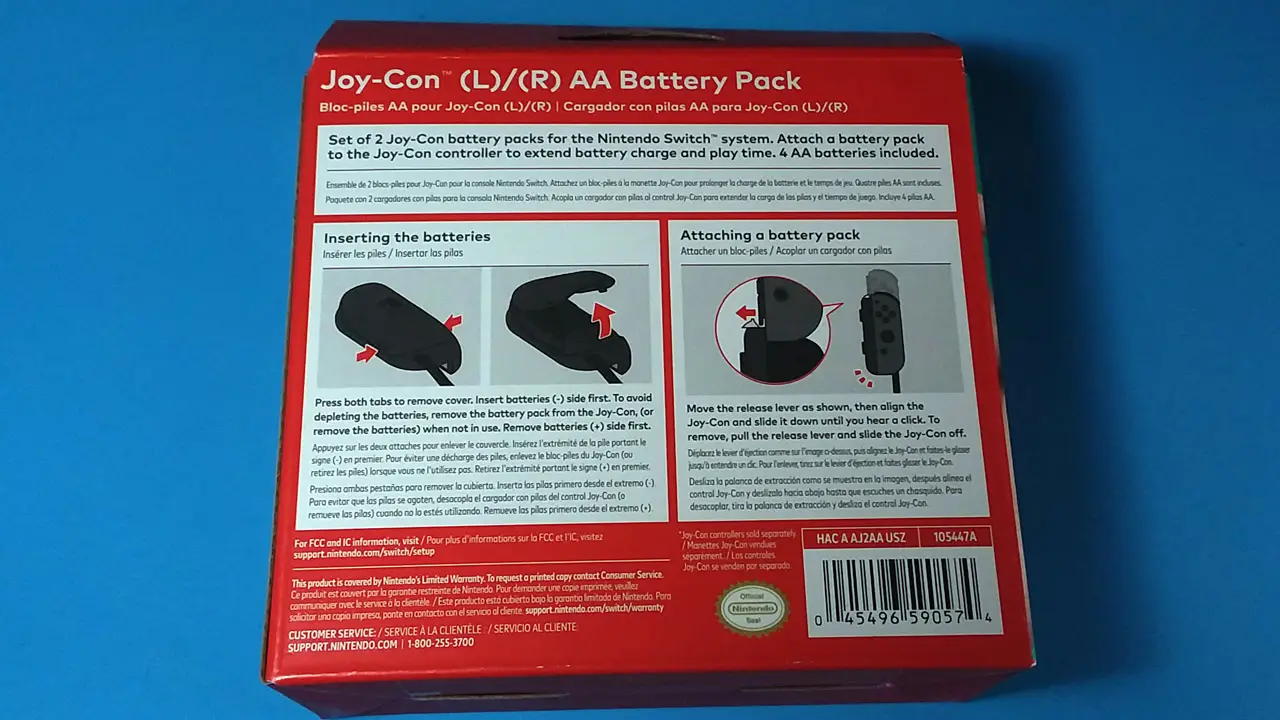 Nintendo Switch Joy Con AA Battery Grip product images