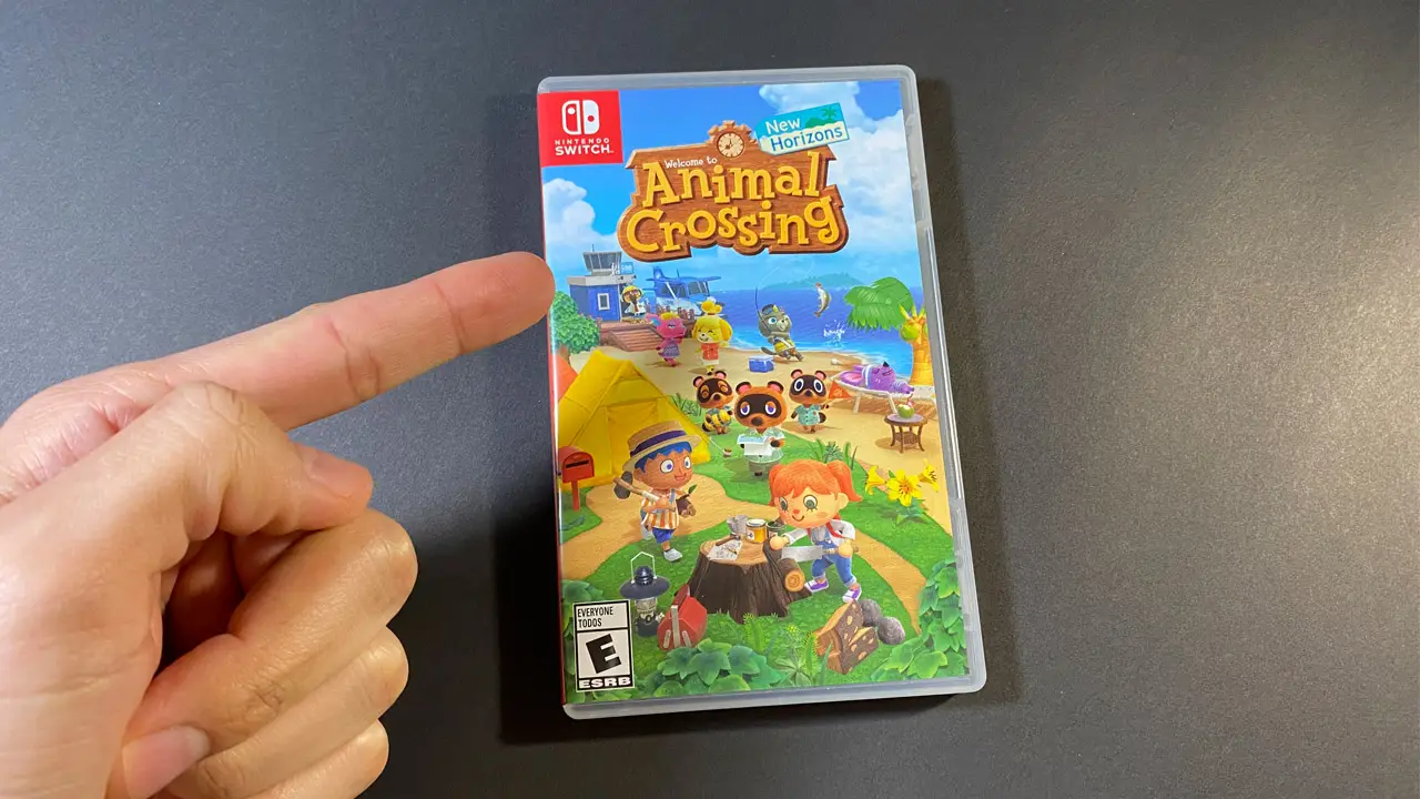 a close up of a nintendo switch game case