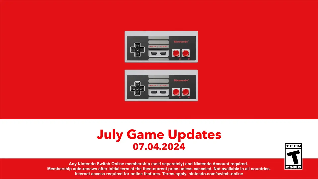 nes controllers on red background with update date