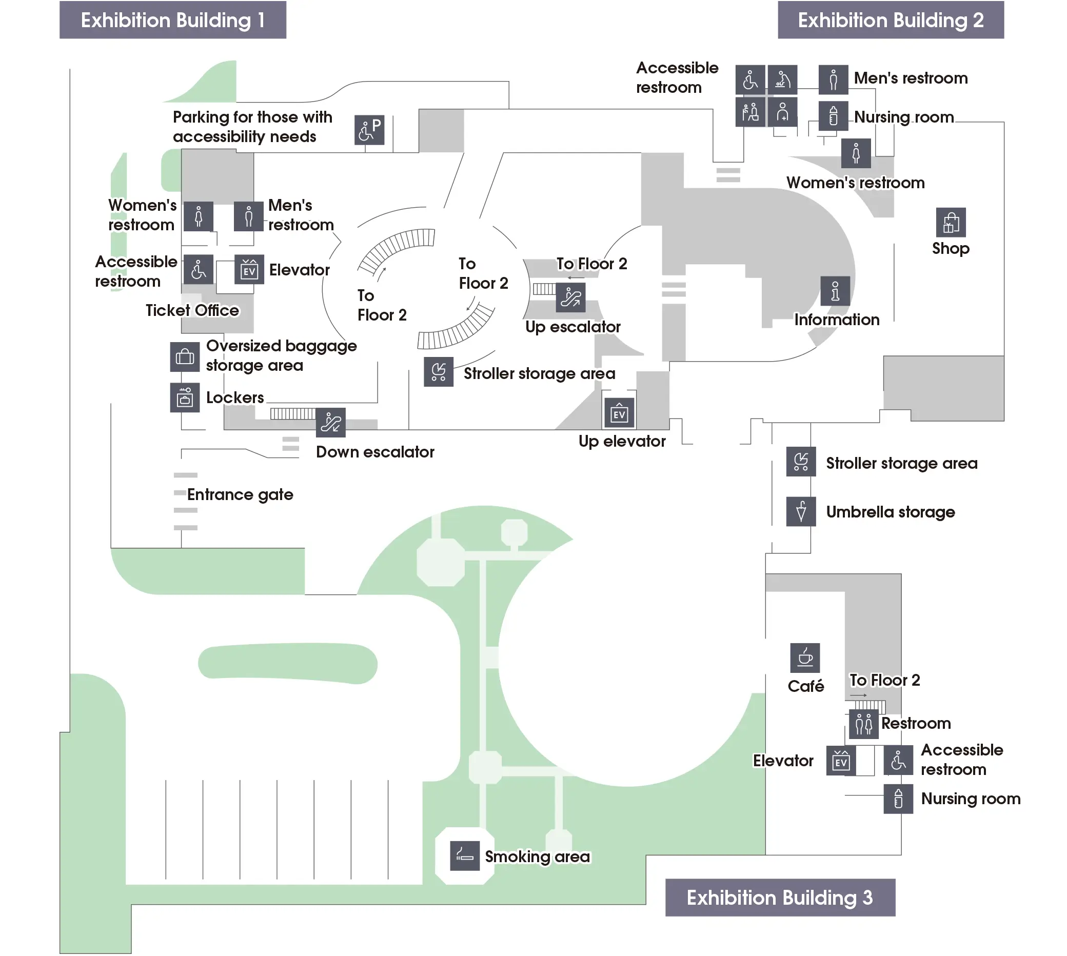map of the first floor of museum