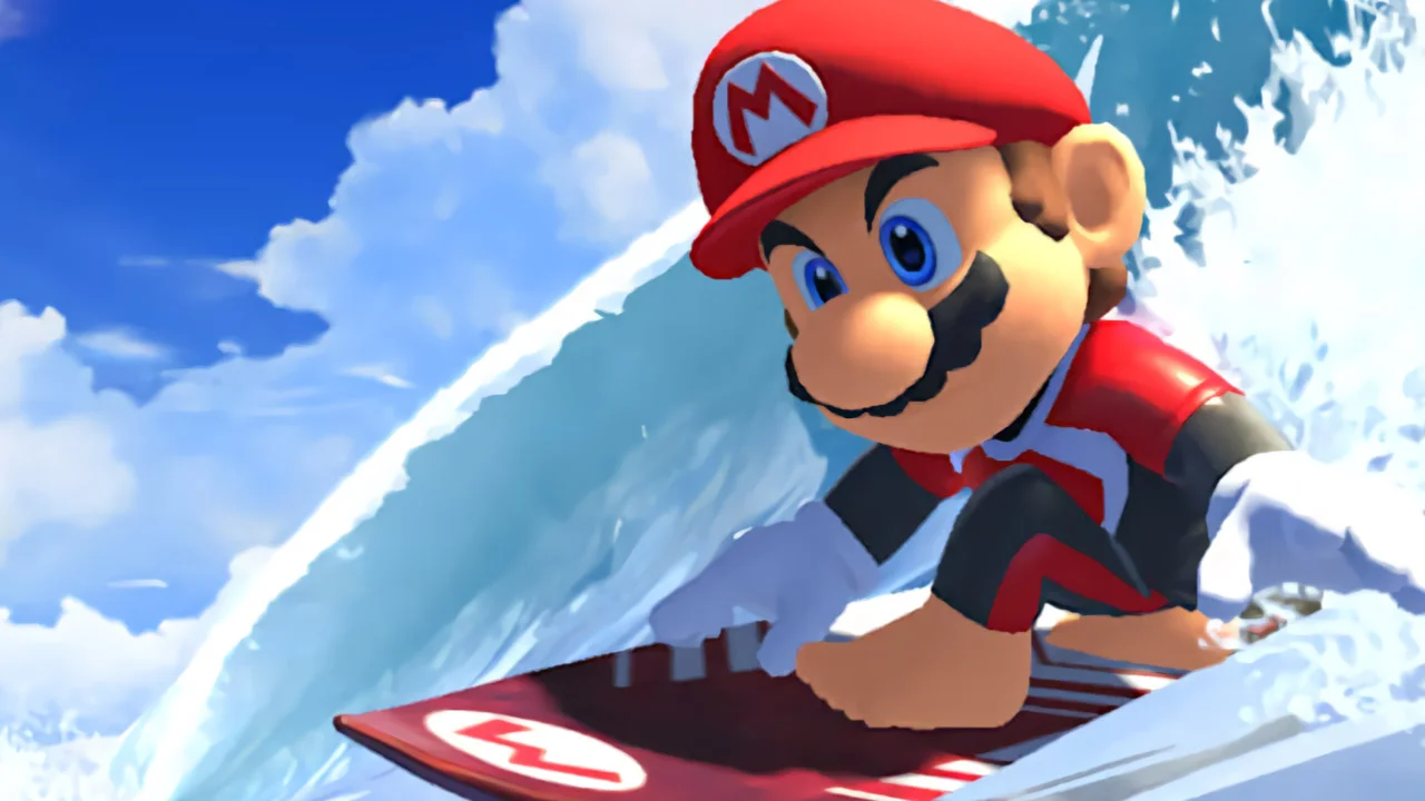 mario surfing