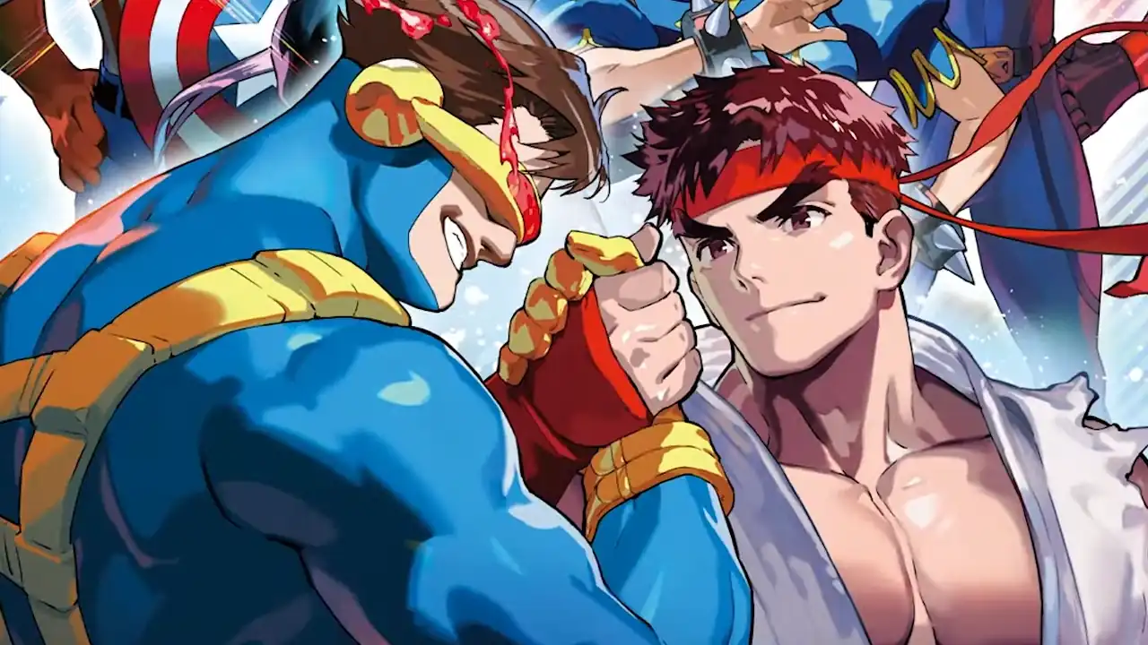 Cyclops and Ryu holding hands