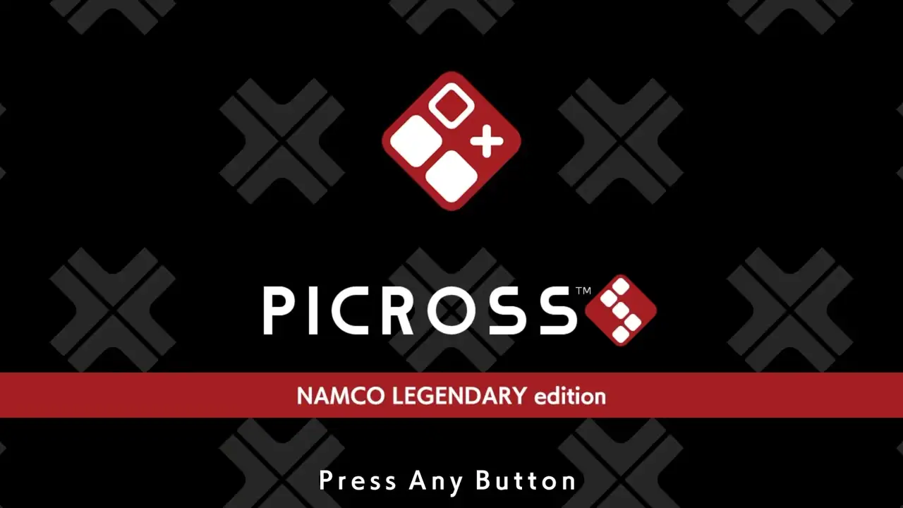 Picross S Namco Puzzle Solutions; title screen with game logo