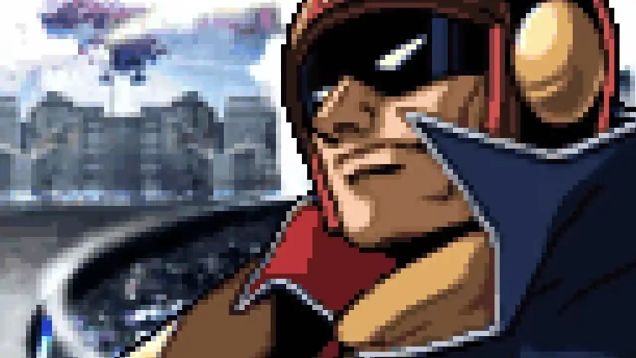 Captain Falcon close up profile